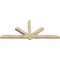 Ekena Millwork Kennewick Rough Sawn Timber Gable Bracket, Douglas Fir, 84"W x 35"H x 4"D x 4"F, 10/12 Pitch GBW084X35X0404KEN00RDF - alternate 4